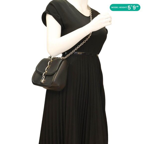 Louis Vuitton  Chain It Leather Crossbody Bag Black - Picture 2 of 13